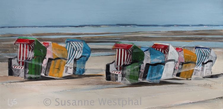 Summertime 80cm x 40cm Landschaftsbild in der Galerie Susanne Westphal - Maritime Kunst