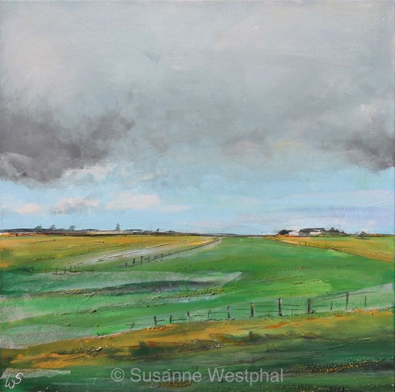 Wetter 50cm x 50cm Landschaftsbild in der Galerie Susanne Westphal - Maritime Kunst