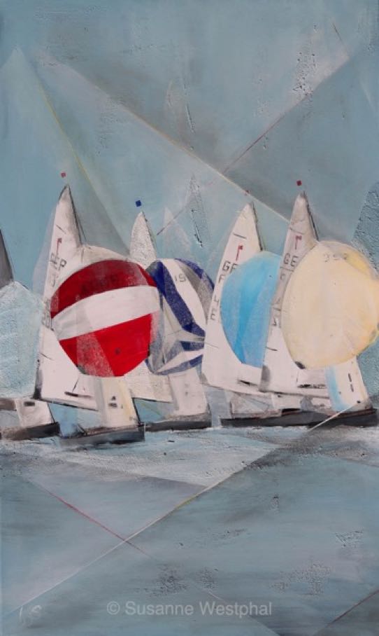 Piraten II 70cm x 100cm Segelbild in der Galerie Susanne Westphal - Maritime Kunst